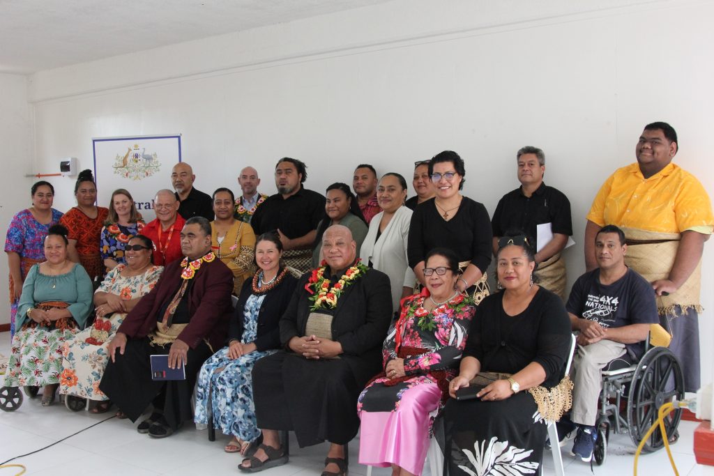 picture of OPD members from Tonga with invited guests